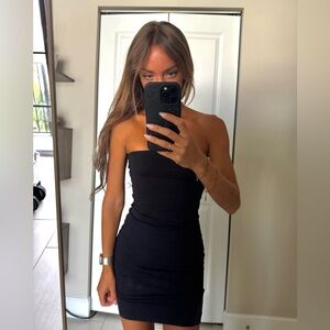 Black Strapless Dress by Guess